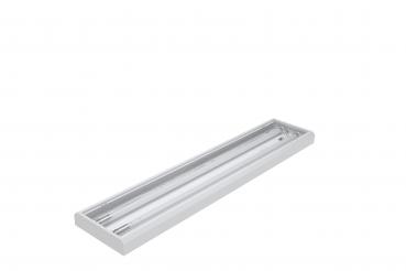 Preview: LED Rasterleuchte 120cm 2-fl. BAP vorverdrahtet für LED Röhren T8 Preview: LED Rasterleuchte 120cm 2-fl. BAP vorverdrahtet für LED Röhren T8
